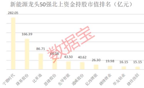 新能源龍頭50強榜單出爐，年內平均漲近91%，北上資金重倉近千億，持續高成長股票揭秘