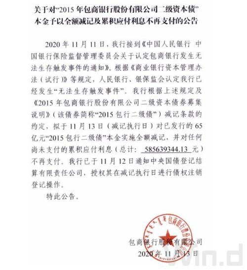 債市又爆出大事！歷史首次，65億銀行二級債一分不還，中小銀行融資要難了？
